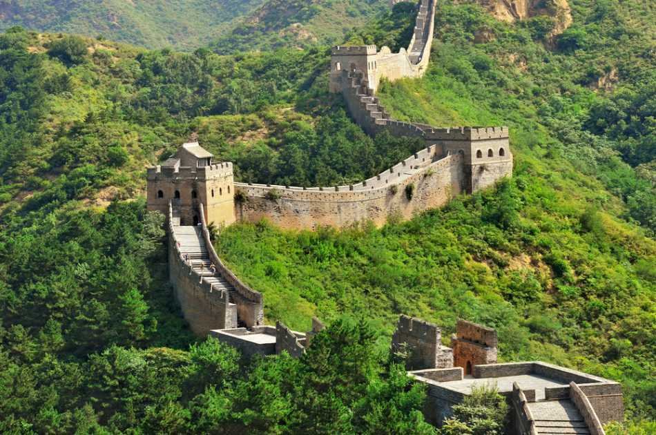 Panoramic View of the Mutianyu Great Wall by Helicopter Private Tour in Beijing