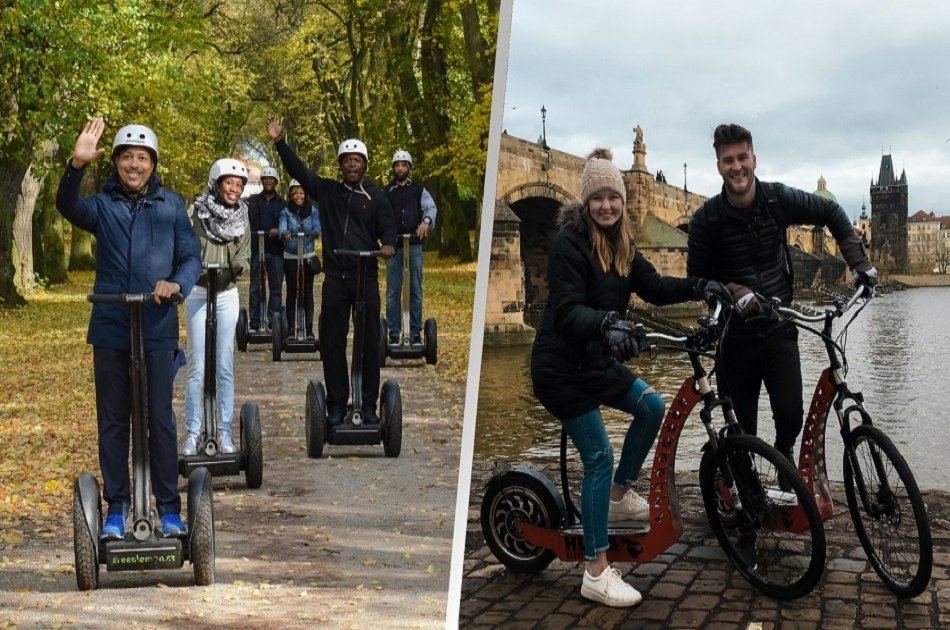 3,5 Hour Grand City Tour of Prague on E-scooter and Segway