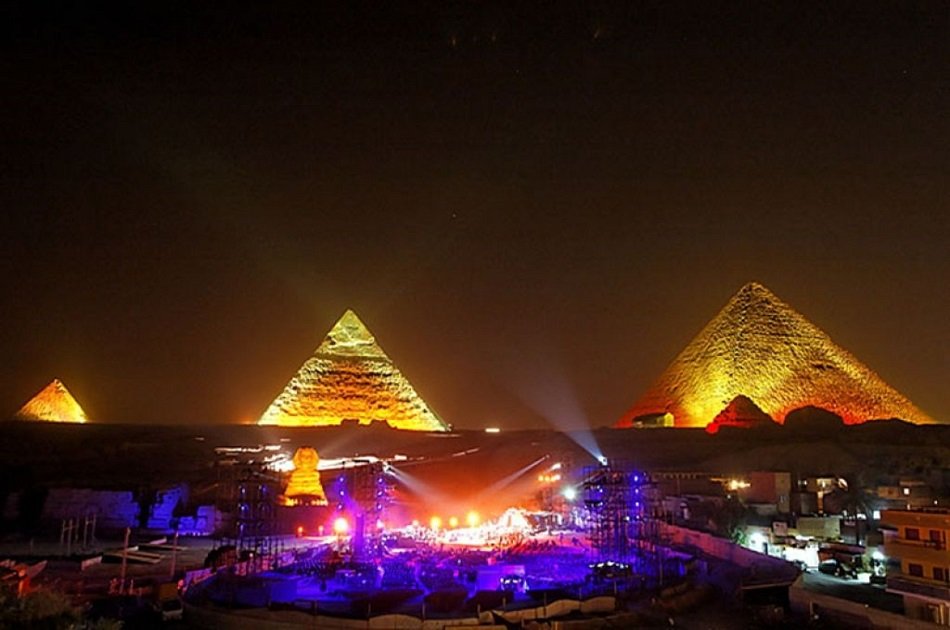 Illuminated Sound & Light Show at the Giza Pyramids