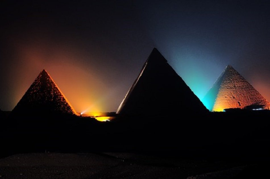 Illuminated Sound & Light Show at the Giza Pyramids
