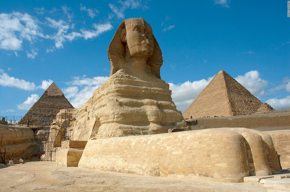 Private Full Day Tour to Giza Pyramids, Sphinx and Sakkara Including Camel Ride