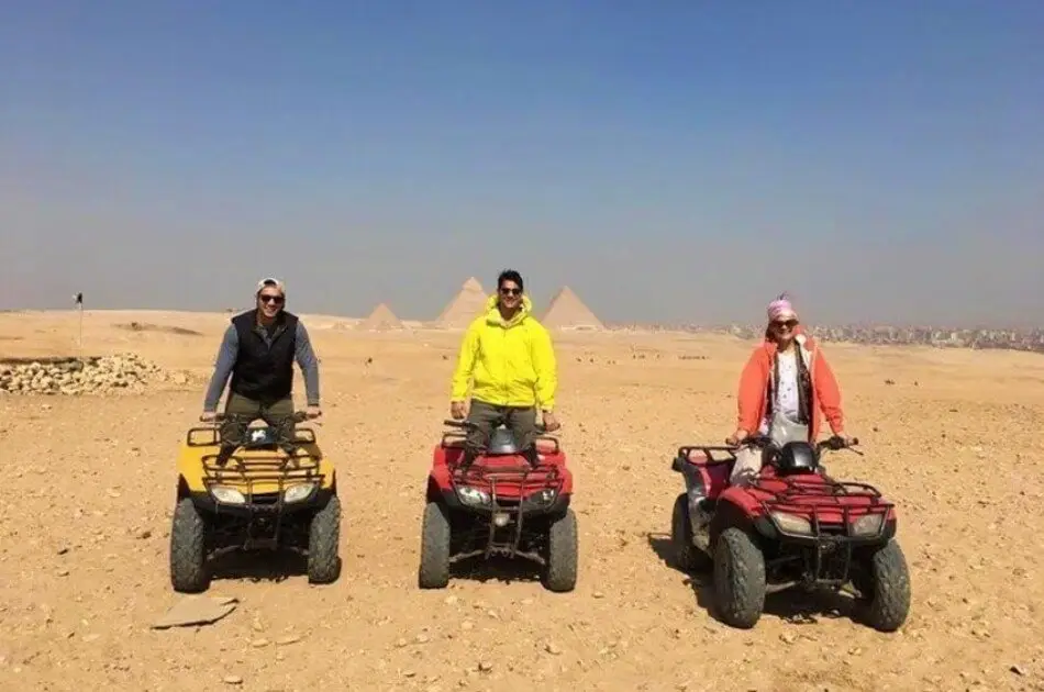 Private Quad Bike and Camel Ride Safari on a Desert Sunrise Tour