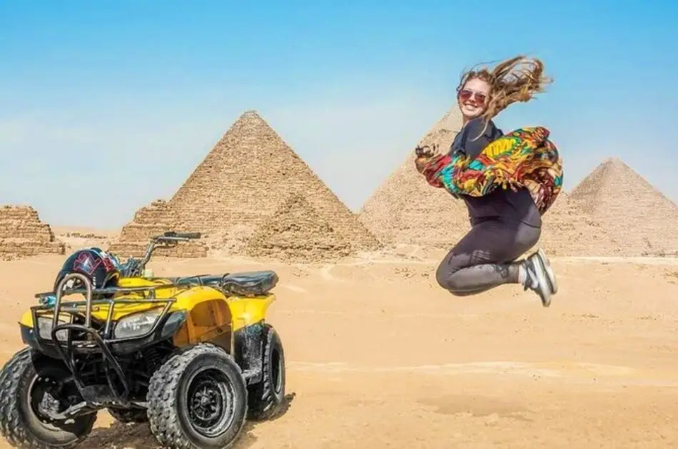 Private Quad Bike and Camel Ride Safari on a Desert Sunrise Tour