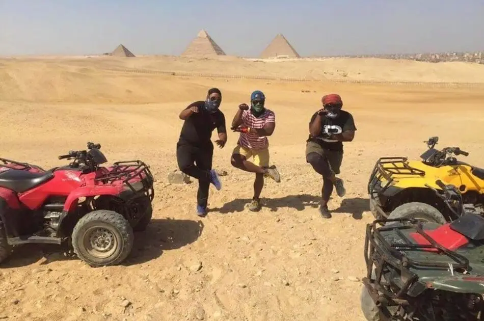 Private Quad Bike and Camel Ride Safari on a Desert Sunrise Tour
