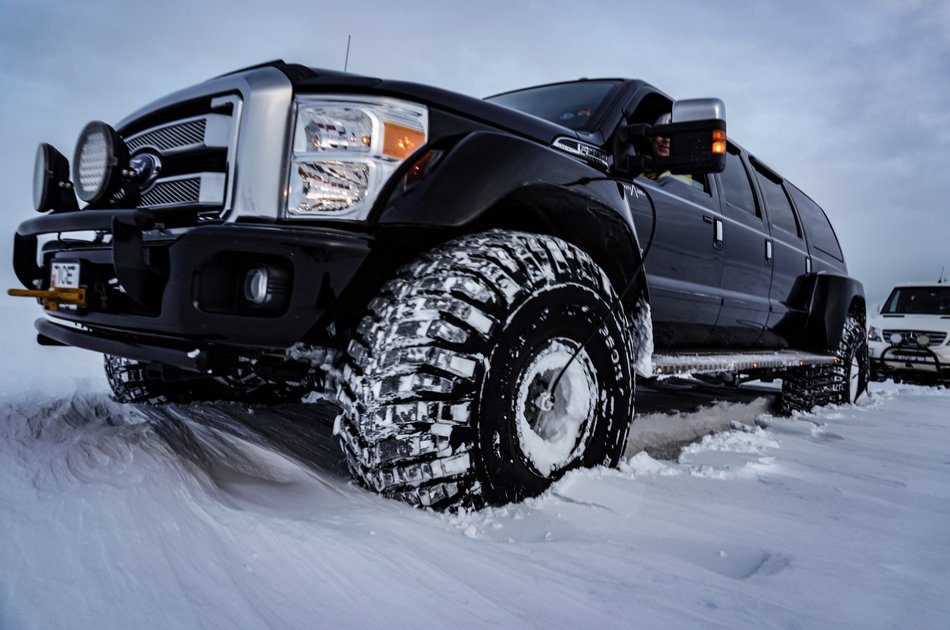 Golden Circle in a Monster Truck and Snowmobiling