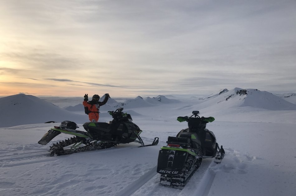 Golden Circle in a Monster Truck and Snowmobiling
