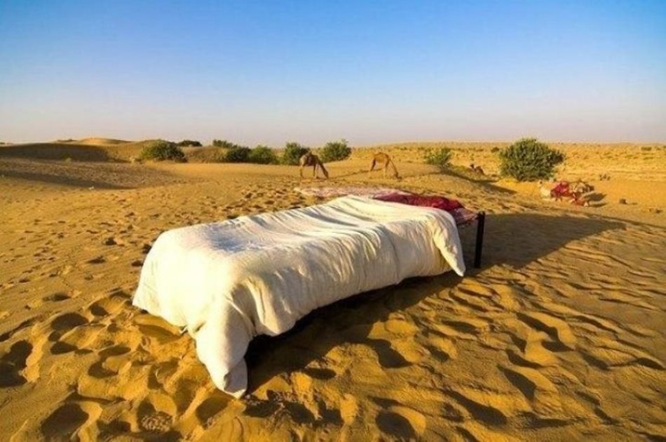 Overnight Stay Under Stars On Desert