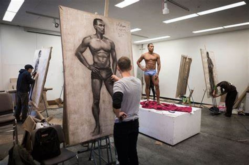 Amsterdam Nude Male Sculpture Private Workshop