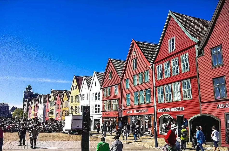 3 in 1 - City Sightseeing, Mount Fløien Funicular and Alverstraumen Fjord Cruise