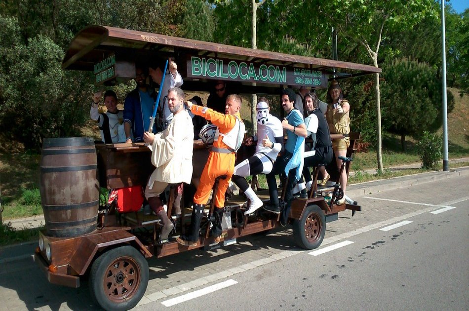 1 Hour Beer Bike Barcelona Tour