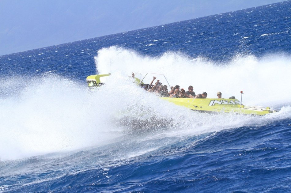 3, 4 or 5 Hour Private Charter on Insane Jet Boat to Lanai
