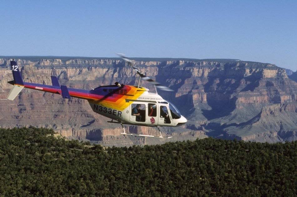 Grand Canyon South Rim Bus Tour With Helicopter Ride