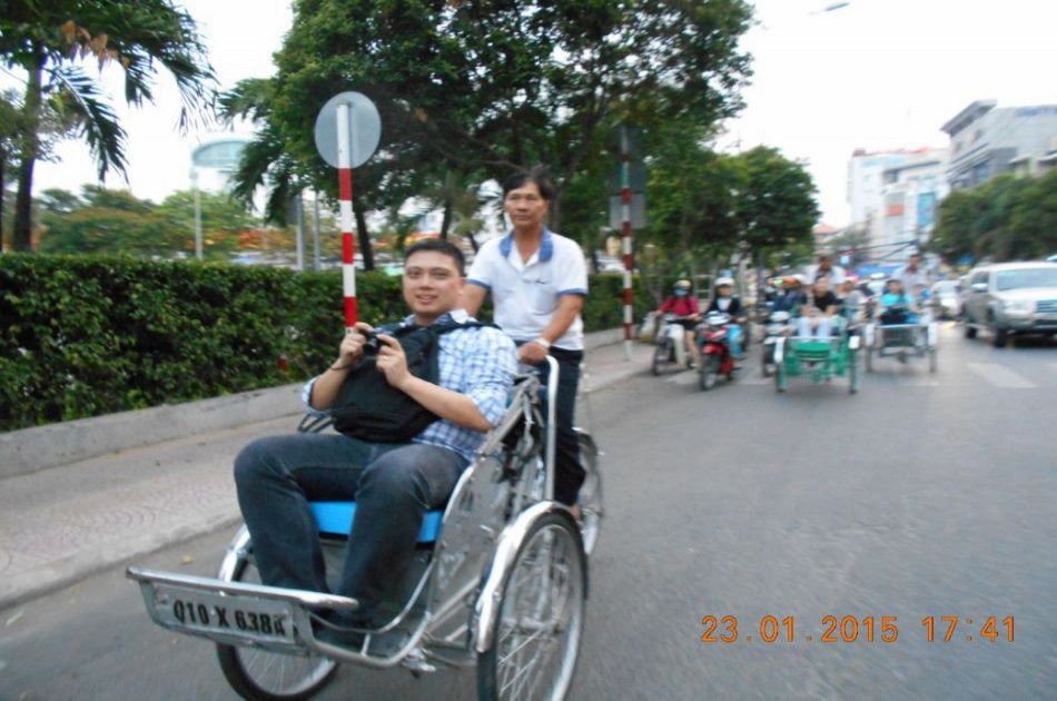 Ho Chi Minh City by Night Tour on a Cylco