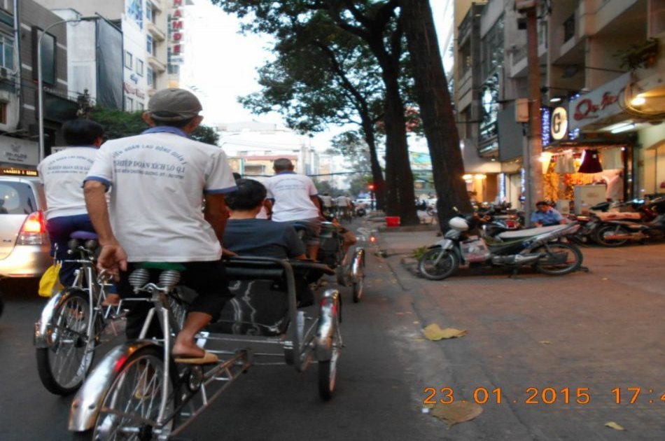 Ho Chi Minh City by Night Tour on a Cylco